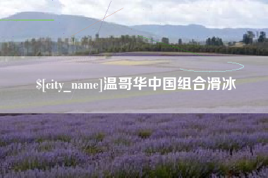潜江温哥华中国组合滑冰