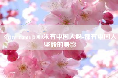 潜江5000米有中国人吗-都有中国人坚毅的身影