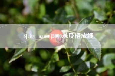 潜江5000米及格成绩