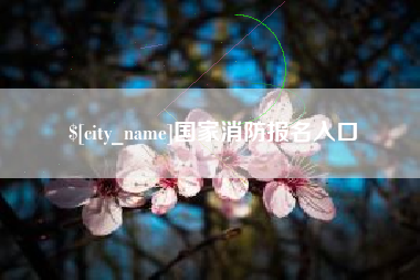潜江国家消防报名入口