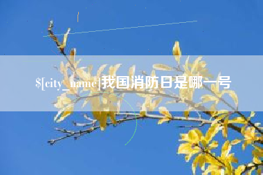 潜江我国消防日是哪一号