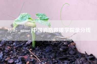 潜江中国消防救援学院录分线