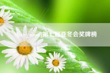 潜江第七届亚冬会奖牌榜