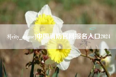 潜江中国消防官网报名入口2024