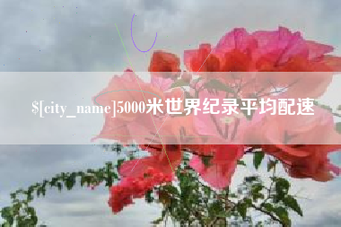 潜江5000米世界纪录平均配速