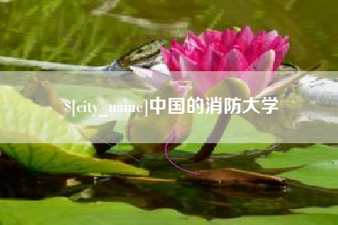 潜江中国的消防大学