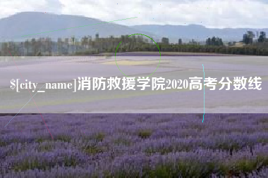 潜江消防救援学院2020高考分数线
