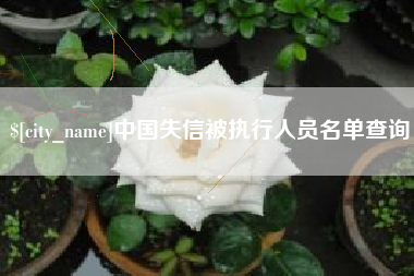 潜江中国失信被执行人员名单查询