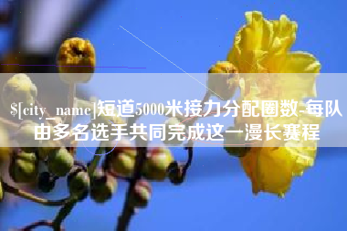 潜江短道5000米接力分配圈数-每队由多名选手共同完成这一漫长赛程