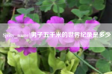 潜江男子五千米的世界纪录是多少