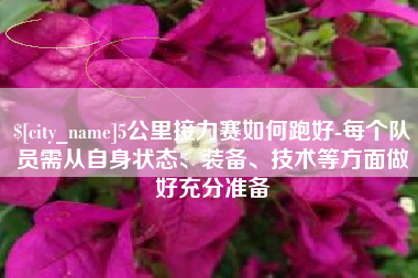 潜江5公里接力赛如何跑好-每个队员需从自身状态、装备、技术等方面做好充分准备