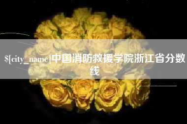 潜江中国消防救援学院浙江省分数线