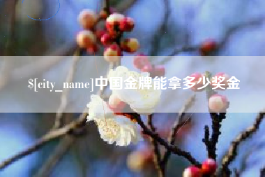 潜江中国金牌能拿多少奖金