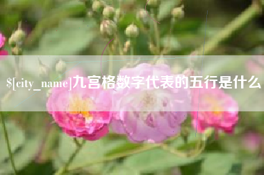 潜江九宫格数字代表的五行是什么