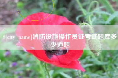 潜江消防设施操作员证考试题库多少道题