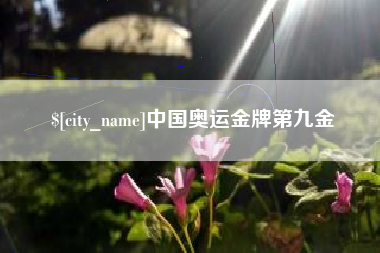 潜江中国奥运金牌第九金
