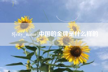 潜江中国的金牌是什么样的