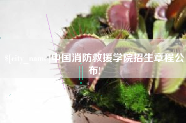 潜江中国消防救援学院招生章程公布!